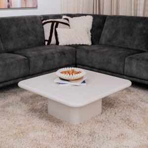 By-Boo Salontafel 'Siminto' 80 x 80cm, kleur Beige