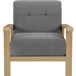 sit&more Fauteuil Billund Armleuningen van natuurlijk beukenhout, verschillende bekledingen en kleuren