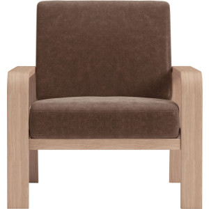 sit&more Fauteuil Kolding Armleuningen van natuurlijk beukenhout, verschillende bekledingen en kleuren