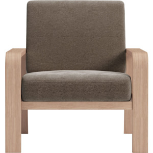 sit&more Fauteuil Kolding Armleuningen van natuurlijk beukenhout, verschillende bekledingen en kleuren