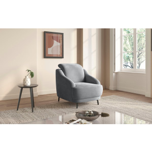 sit&more Fauteuil met metalen poten, matzwart (1 stuk)