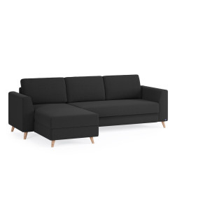 BRUNO Slaapbank 140cm in Antraciet