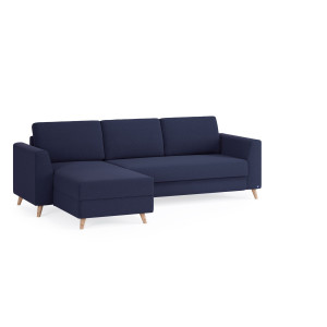 BRUNO Slaapbank 140cm in Blauw