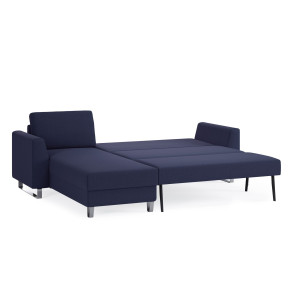 BRUNO Slaapbank 140cm in Blauw