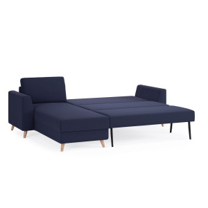 BRUNO Slaapbank 140cm in Blauw