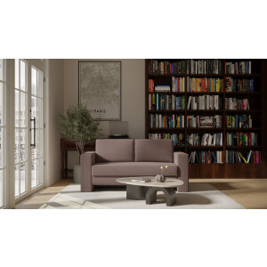 BRUNO slaapbank 140 cm in bruin | stabiel massief hout & boxspringcomfort