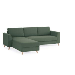 BRUNO Slaapbank 140cm in Mosgroen