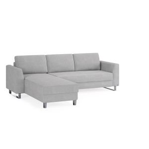 BRUNO Slaapbank 140cm in Licht grijs
