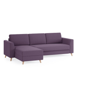 BRUNO Slaapbank 140cm in Paars
