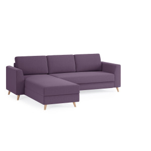 BRUNO Slaapbank 140cm in Paars