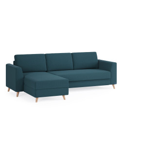 BRUNO Slaapbank 140cm in Turquoise