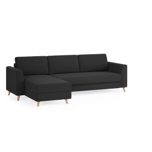 BRUNO Slaapbank 160cm in Antraciet