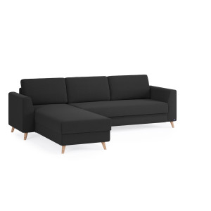 BRUNO Slaapbank 160cm in Antraciet