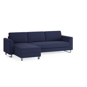 BRUNO Slaapbank 160cm in Blauw