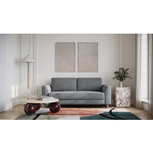 BRUNO slaapbank 160 cm in donkergrijs | stabiel massief hout & boxspringcomfort