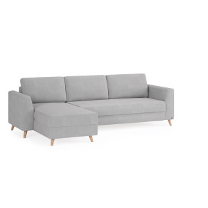 BRUNO Slaapbank 160cm in Licht grijs