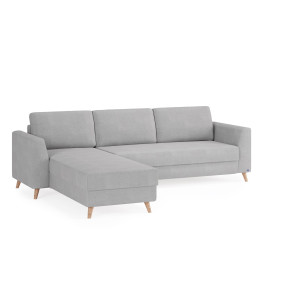 BRUNO Slaapbank 160cm in Licht grijs