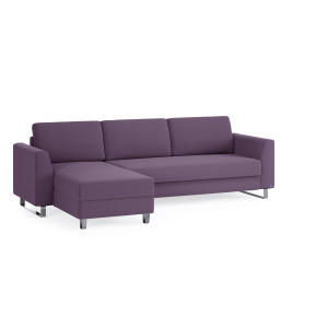 BRUNO Slaapbank 160cm in Paars