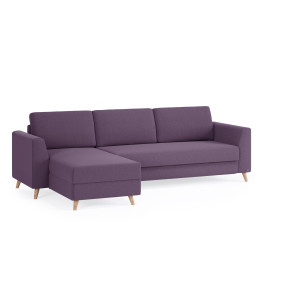 BRUNO Slaapbank 160cm in Paars