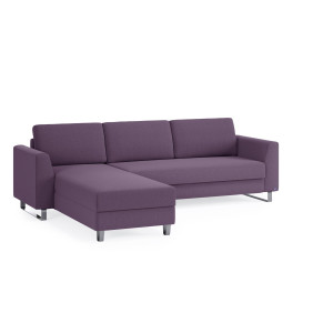 BRUNO Slaapbank 160cm in Paars