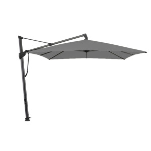 Glatz zweefparasol Sombrano® S+ Easy 350x350cm Stofklasse 2 stone grey (antraciet frame)