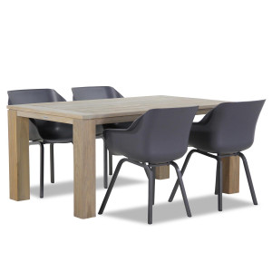 Hartman Sophie element/Brighton 165 cm dining tuinset 5-delig