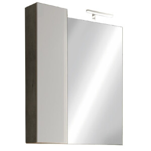 Spiegelkast Hamburg beton 78 cm breed met led