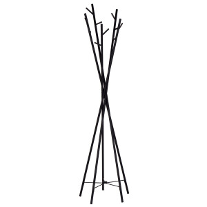 Staande kapstok Tower tree 180 cm hoog in zwart