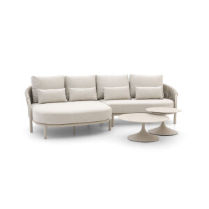 SUNS Feroli/Nova chaise longue loungeset 4-delig rechts - Laagste prijsgarantie!