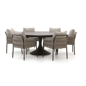 SUNS Fiave/Nova ø170cm dining tuinset 7-delig - Laagste prijsgarantie!