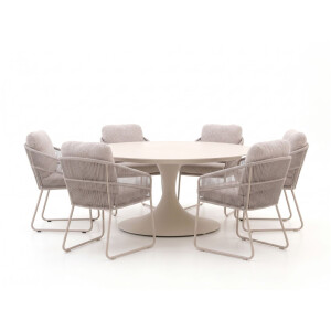 SUNS Noli/Nova ø150cm dining tuinset 7-delig - Laagste prijsgarantie!