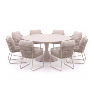 SUNS Noli/Nova ø170cm dining tuinset 9-delig - Laagste prijsgarantie!