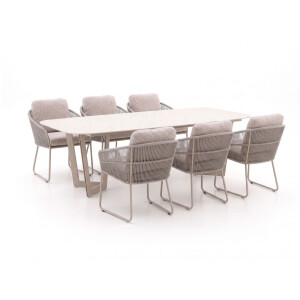 SUNS Noli/Palermo 240cm dining tuinset 7-delig - Laagste prijsgarantie!
