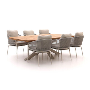 SUNS Revello/Induno Deens Ovaal 220cm dining tuinset 7-delig - Laagste prijsgarantie!