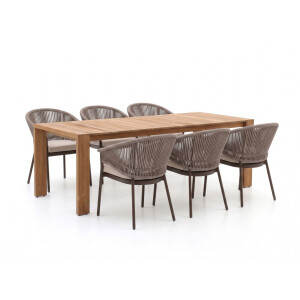 SUNS Santorini/Erice 240cm dining tuinset 7-delig - Laagste prijsgarantie!