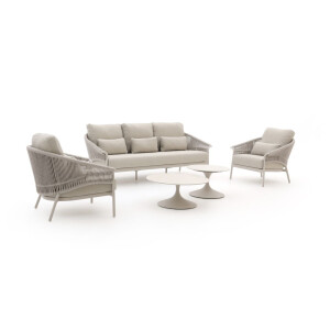 SUNS Santorini/Nova stoel-bank loungeset 5-delig - Laagste prijsgarantie!