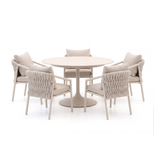 SUNS Sato/Nova ø150cm dining tuinset 6-delig - Laagste prijsgarantie!