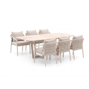 SUNS Sato/Palermo 280cm dining tuinset 7-delig - Laagste prijsgarantie!