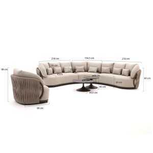 SUNS Vivaro/Nova hoek loungeset 6-delig - Laagste prijsgarantie!