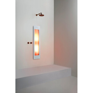 Sunshower Round Medium One infrarood inbouw 140x33x10cm White M0500-M0101