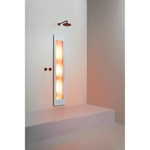 Sunshower Round One L infrarood inbouw 185x33x10cm full body White L0500-L0101