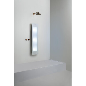 Sunshower Round Plus L infrarood + UV licht opbouw incl. Wandbeugel 185x33x12cm full body White L0600-L0101-SML0700