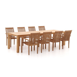 Sunyard Jakarta/Oxford 300cm dining tuinset 9-delig stapelbaar - Laagste prijsgarantie!