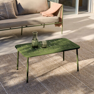 Kave Home Outdoor Salontafel 'Zivia' 90 x 50cm, kleur Groen
