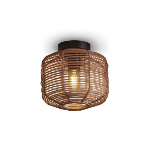 GOOD&MOJO Plafondlamp 'Tanami' Rotan, 25cm, kleur Naturel