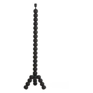 Light & Living Vloerlamp 'Veglio' Mangohout, 130cm, kleur Mat Zwart (excl. kap)