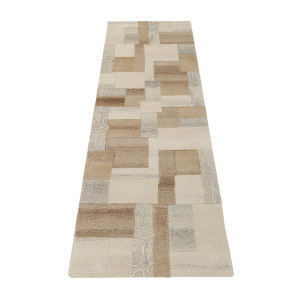 THEKO Loper Lola, wol, handgemaakt, patchwork ontwerp