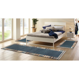 THEKO Set slaapkamerkleedjes Nuno, handgemaakt, met bies Slaapkamerkleed, zuivere wol, handgetuft, loper-set, slaapkamer