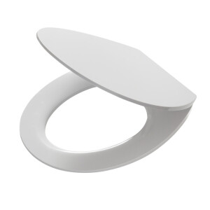 Tiger Blade Toiletbril met deksel Duroplast Wit 250610646