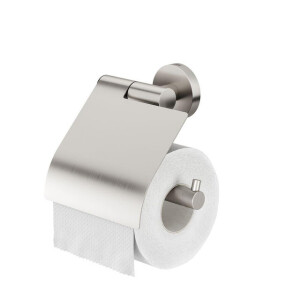 Tiger Boston Toiletrolhouder - met klep - geborsteld RVS CO309130946
